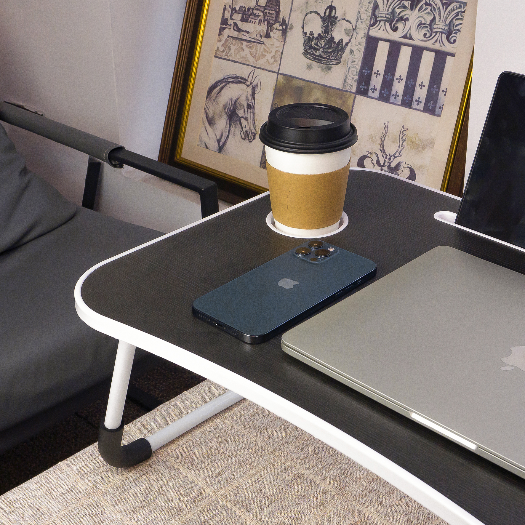 PORTABLE FOLDABLE LAPTOP DESK FOR SOFA BED