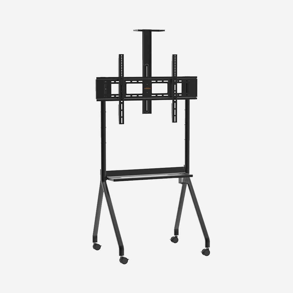 Height Adjustable Mobile TV Trolley