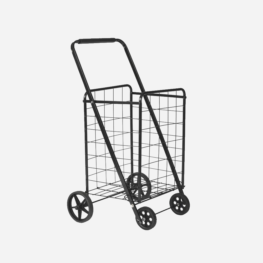 Metal Shopping Cart Trolley 4 wheels