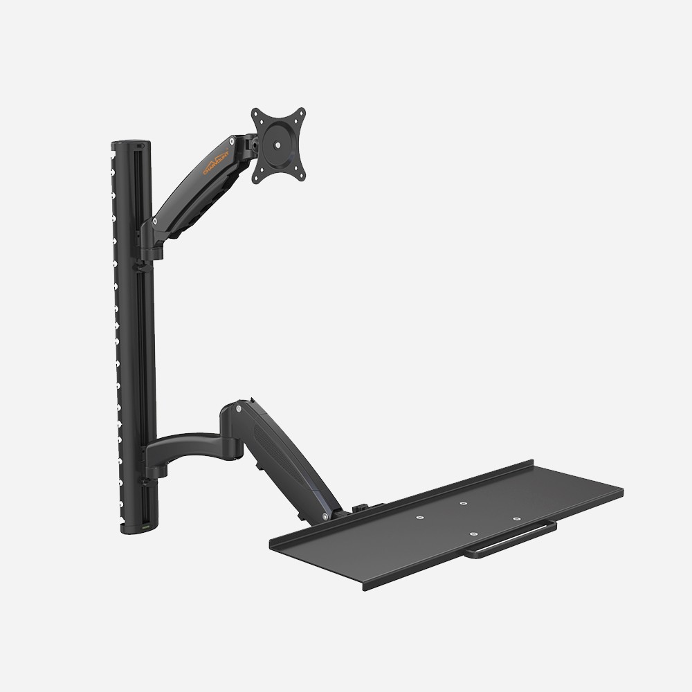 Monitor Arm Stand Mount with Keyboard Tray