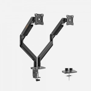 Dual Monitor Arm Mount with USB Data Transfer