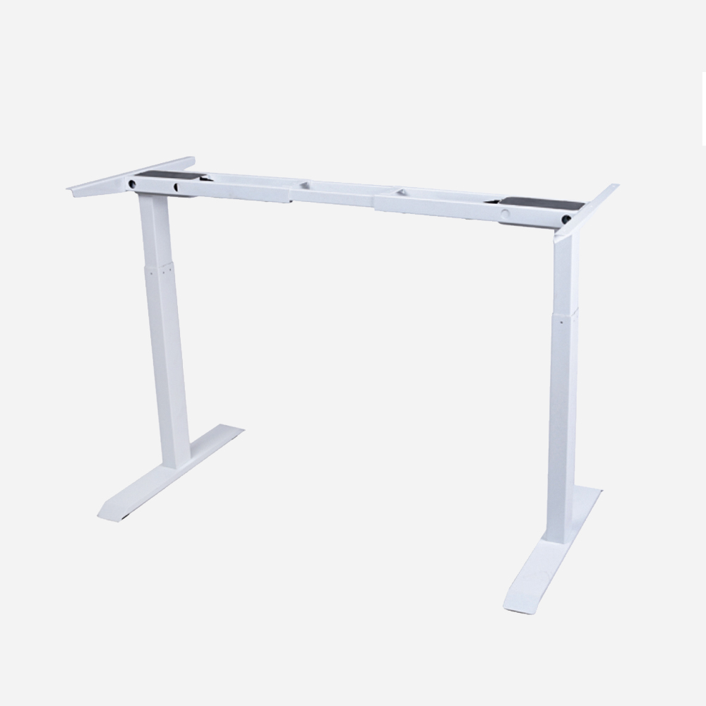 SIT AND STANDING UP COMPUTER LIFT DESK WHITE FRAME