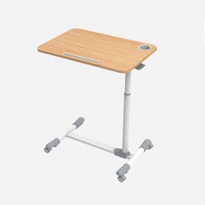 HEIGHT ADJUSTABLE MOBILE LAPTOP PORTABLE STANDING DESK ROLLING TABLE CART