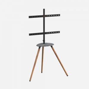 Artistic TV Floor Tripod Stand With 3 Legs and A Heart DVD/AV Metal Tray TV Mount Stand Flat Screen TV Display Floor Stand