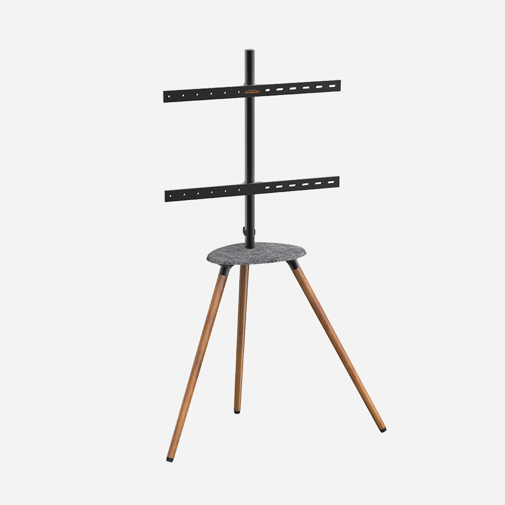 Artistic TV Floor Tripod Stand With 3 Legs and A Heart DVD/AV Hlau Tais TV Mount Stand Flat Screen TV Zaub Floor Stand