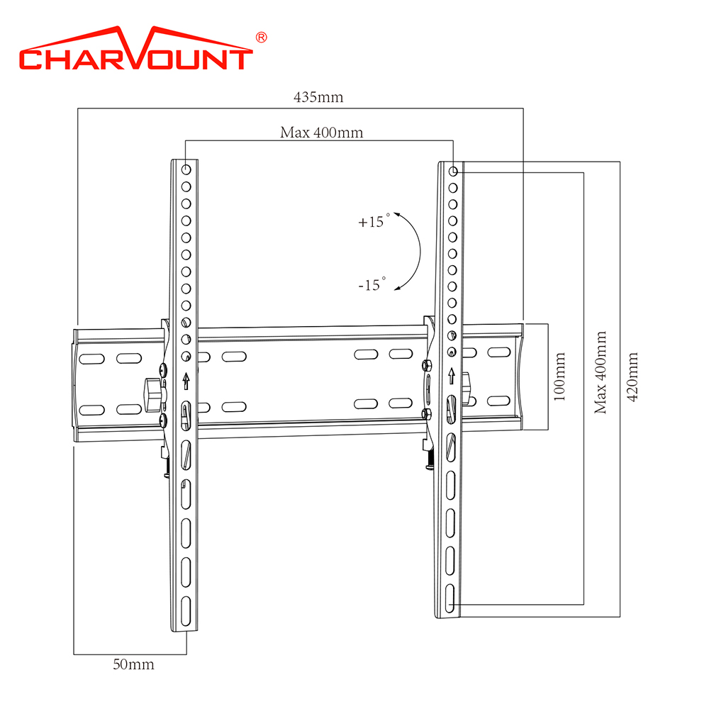 40 Inch TV Wall Bracket with CE Certification