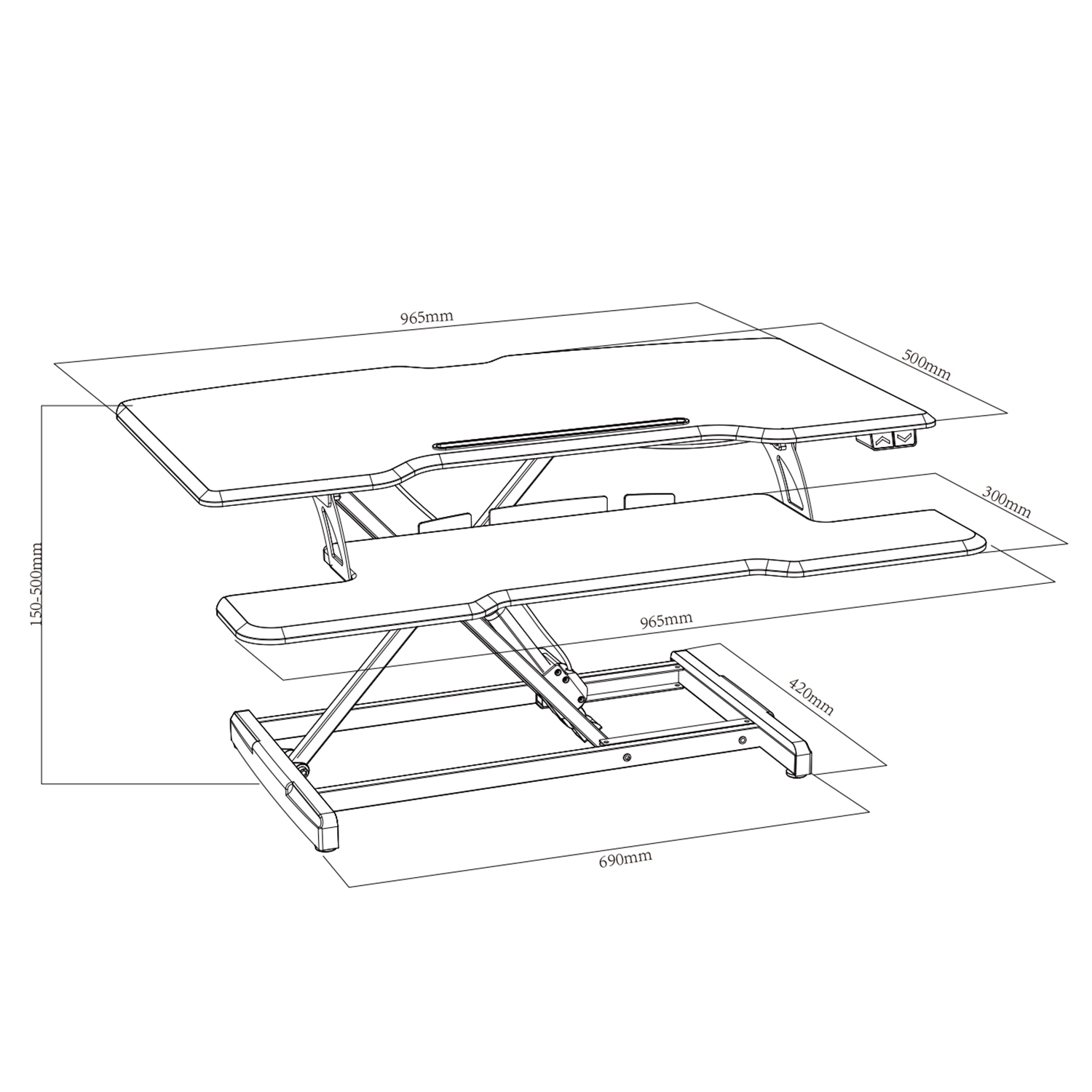 OFFICE MORDEN STANDING DESK CONVERTER