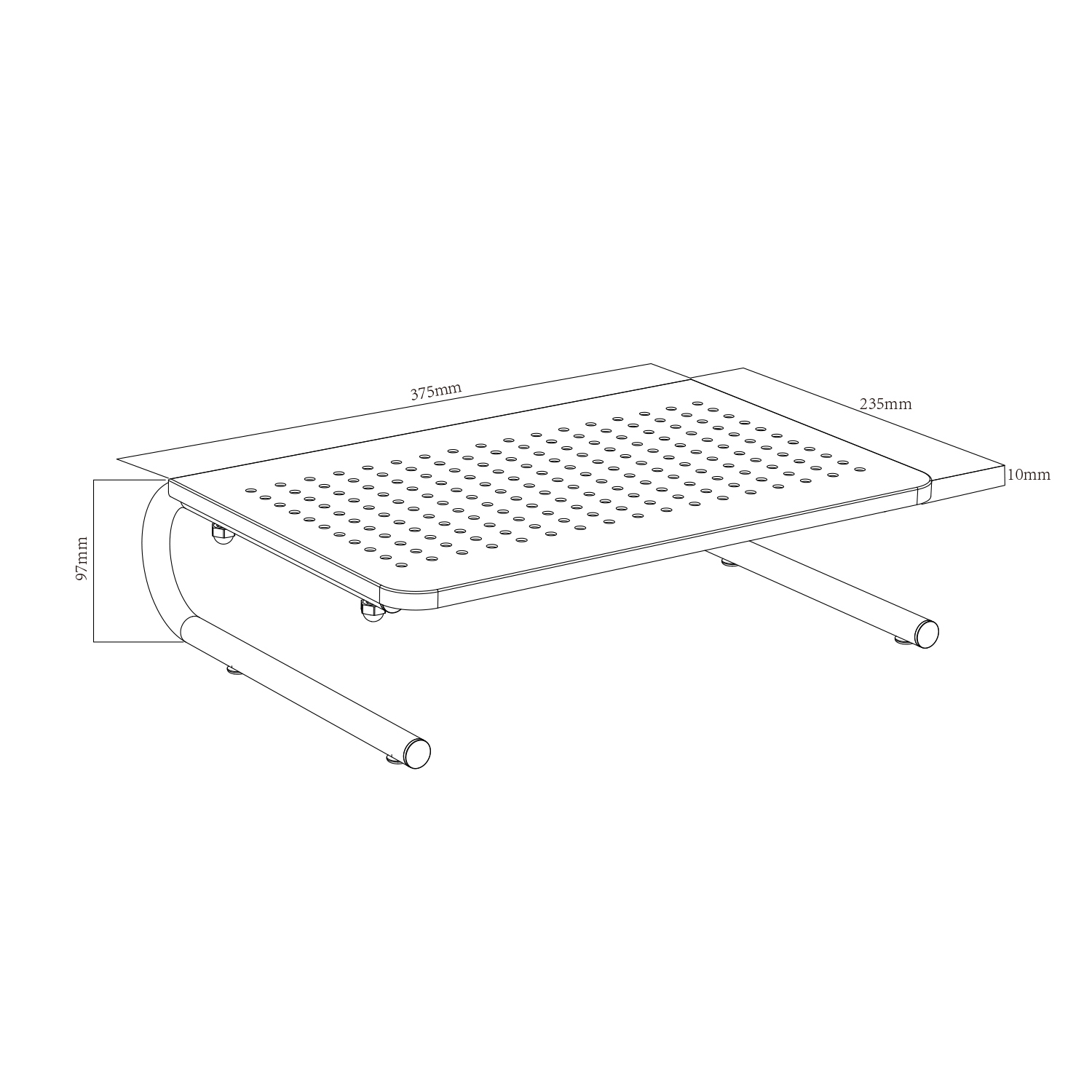 MONITOR ARM STAND RISER