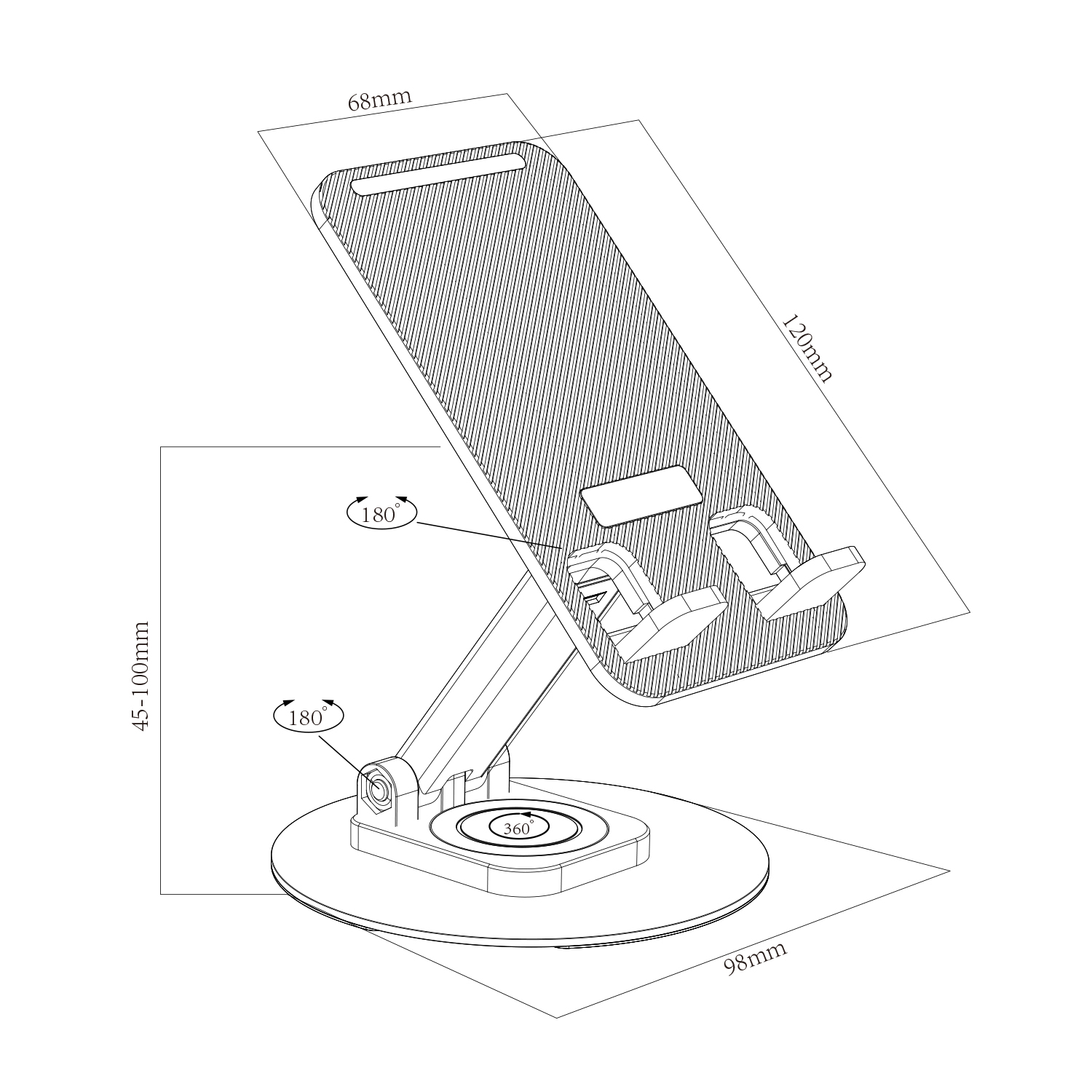 PHONE TABLET HOLDER MOUNT STAND