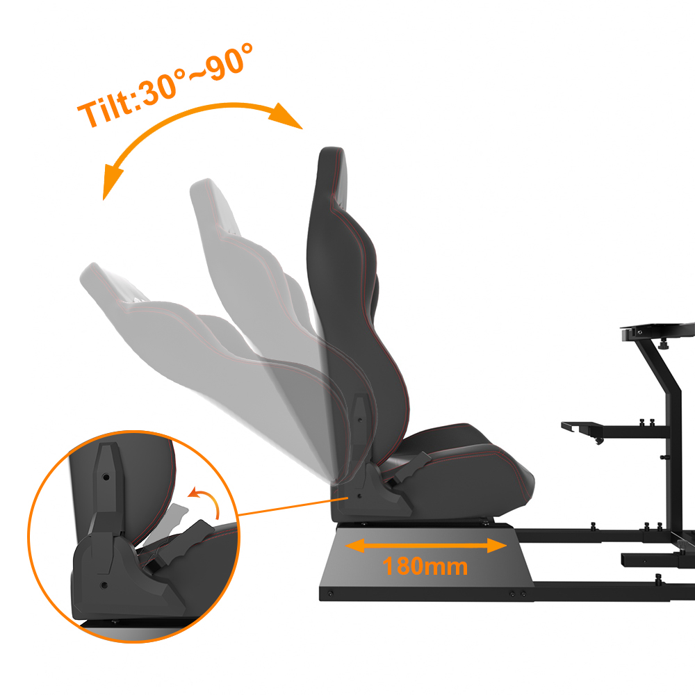 RACING SIMULATOR COCKPIT WITH SEAT