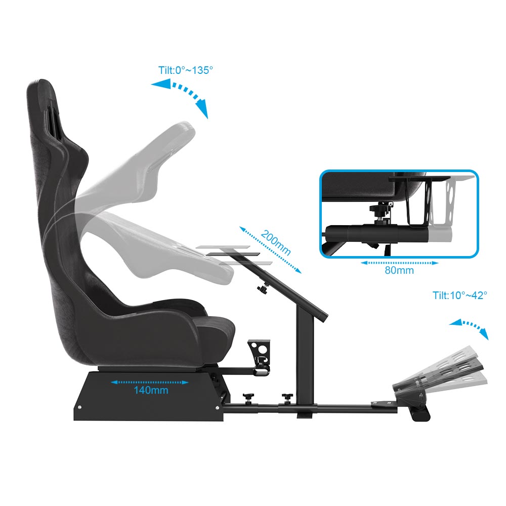 FOLDABLE SIMULATOR RACING COCKPIT