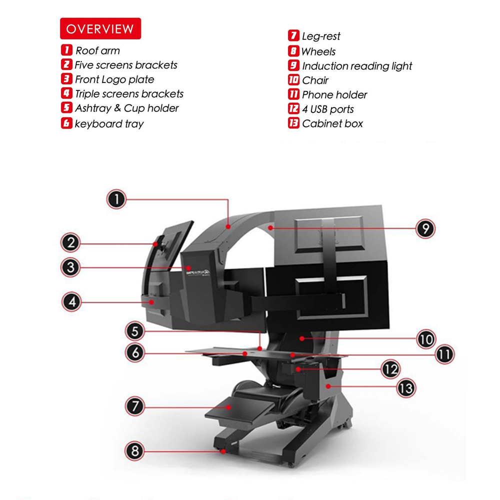 RACING WHEEL STAND RACING SIMULATOR COCKPIT