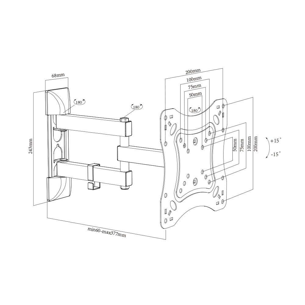 Super Conomical Extra Long Tv Bracket