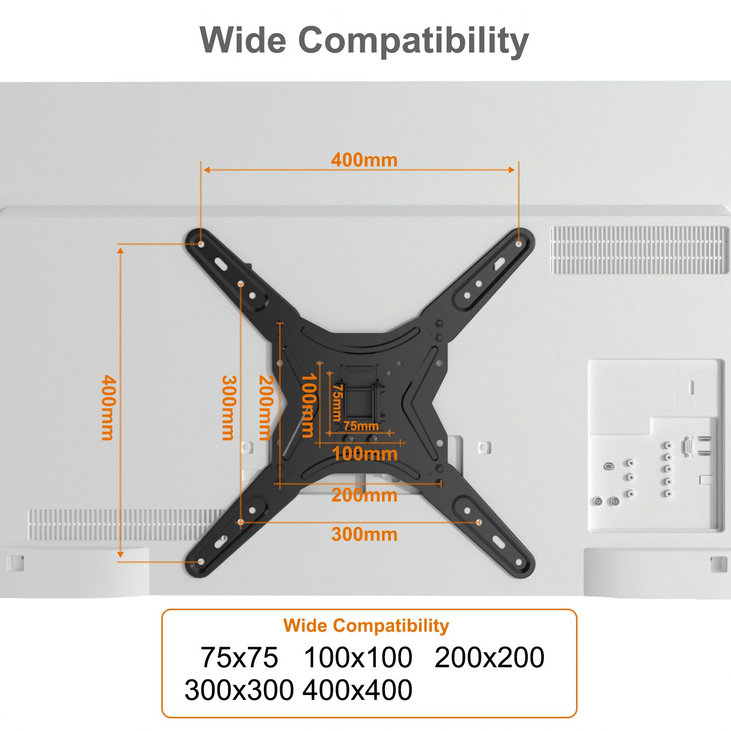 26 to 65 Inch Adjustable Bracket Ceiling TV Mount Roof Mount