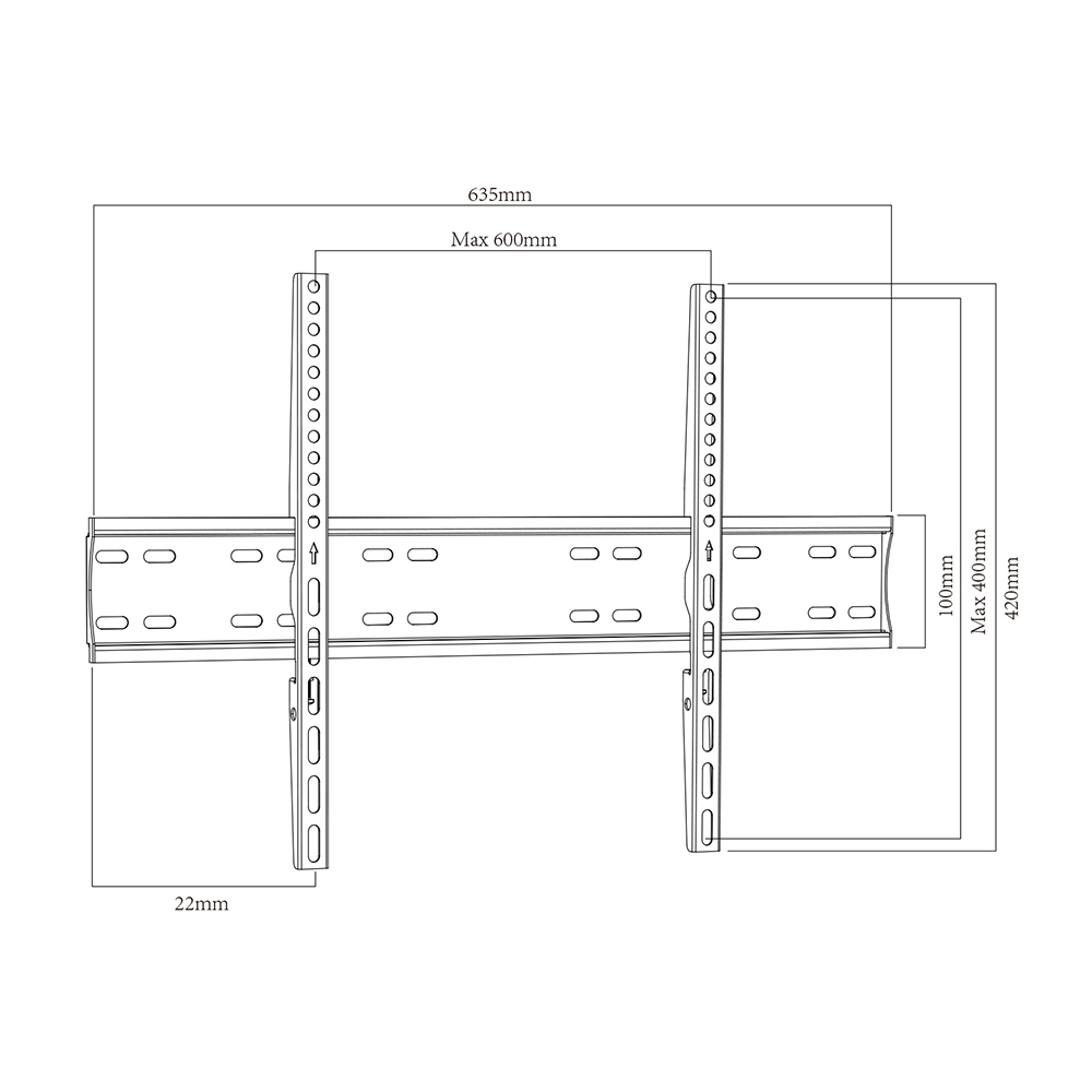 Fixed TV Wall Mount Bracket