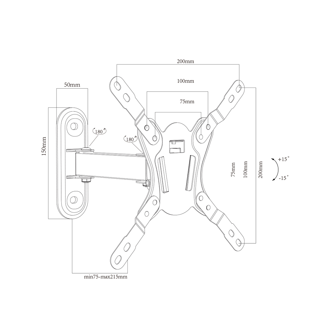 Swivel TV Wall Mount Bracket