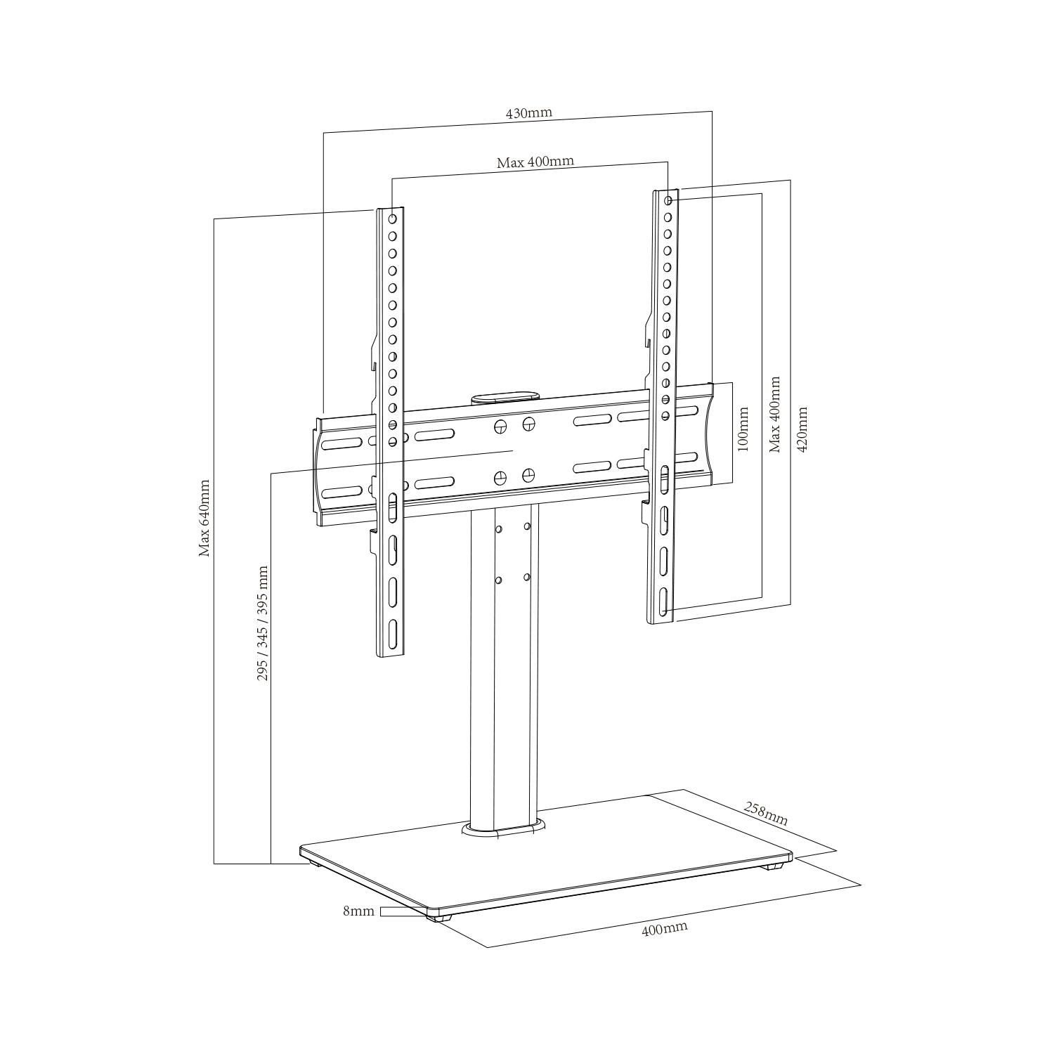 Tabletop TV Mount Stand B