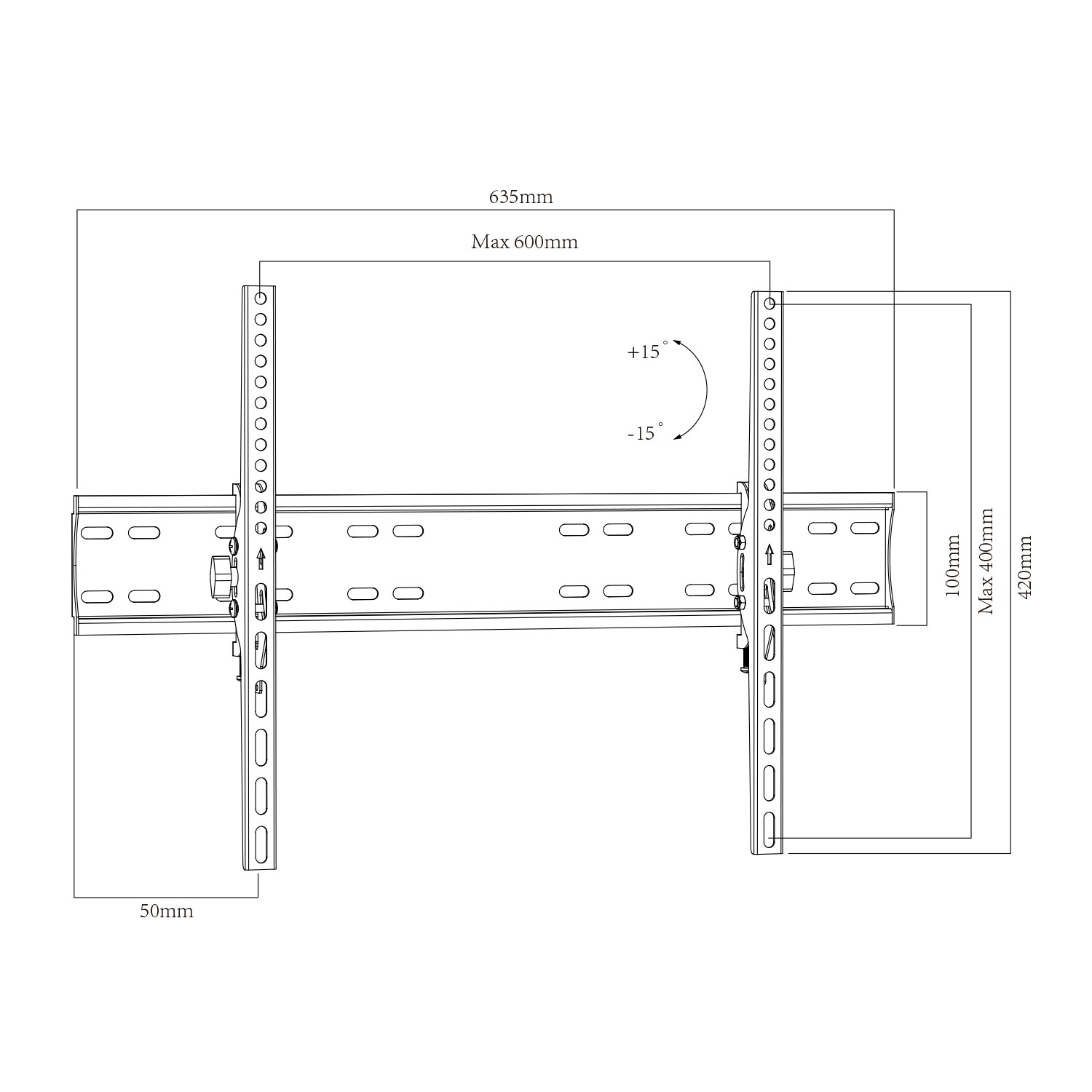 Tilt TV Wall Mount TV Bracket