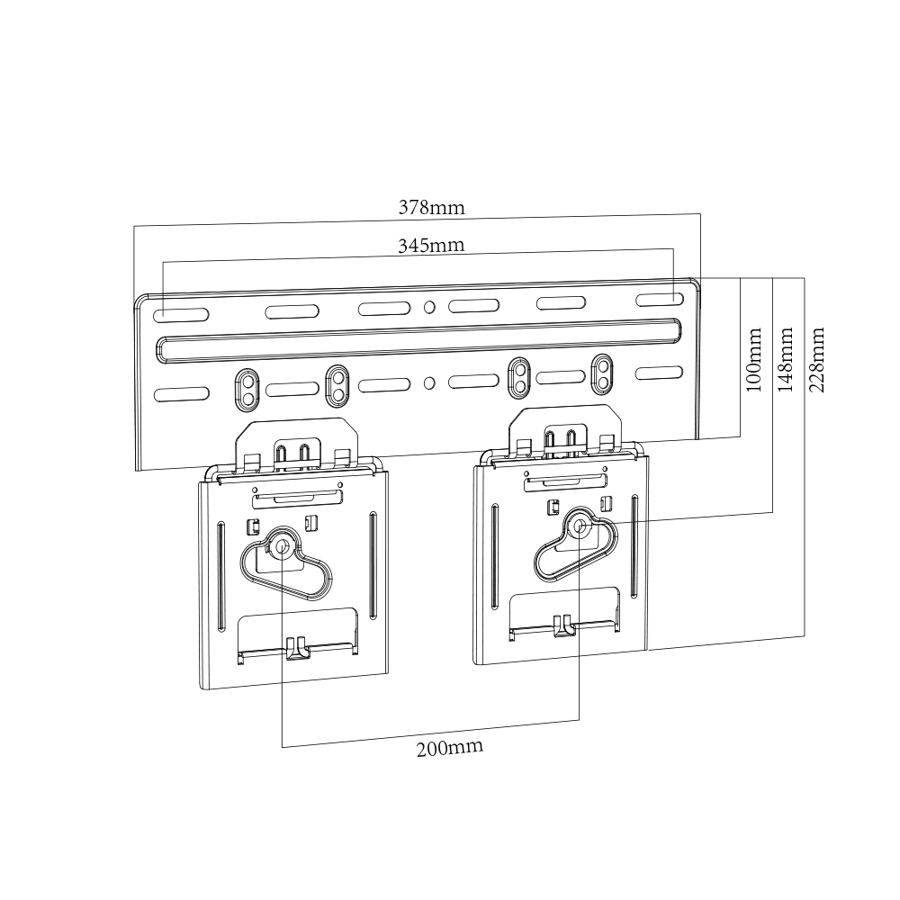 Sumple Construction Utra-slim TV Mount