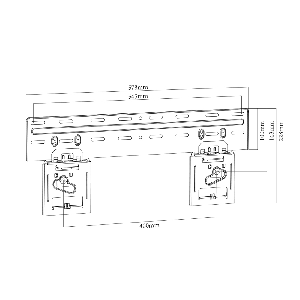 Easy Installation Utra-slim TV Wall Mount Bracket