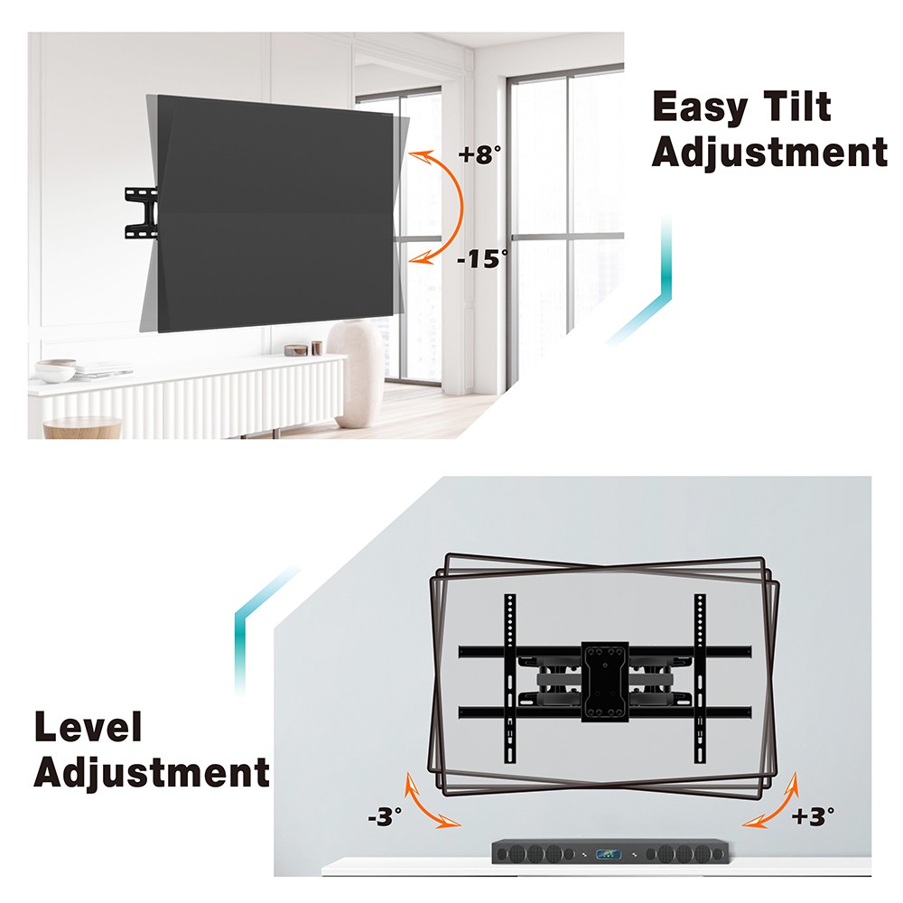 Full Motion TV Monitor Wall Mount