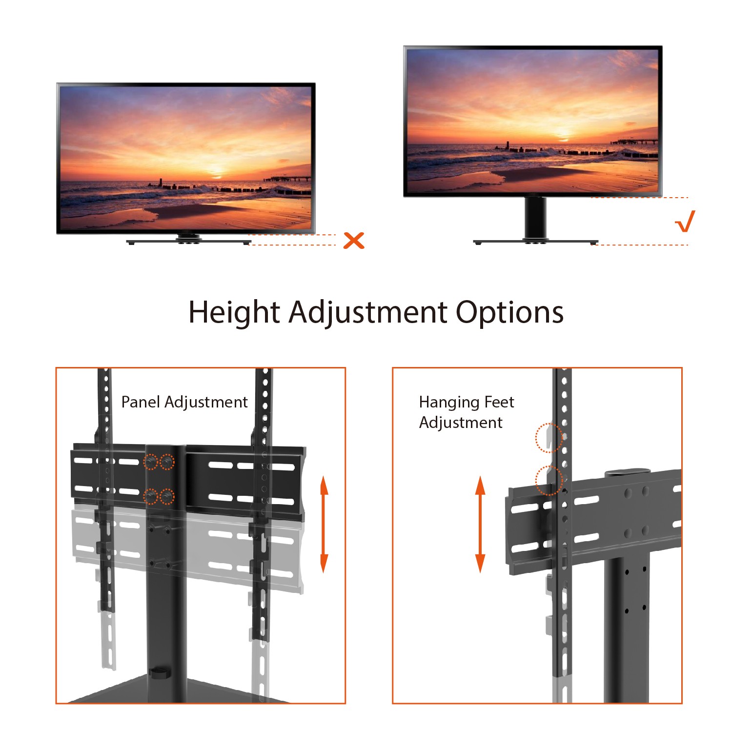 Tabletop TV Mount Stand B