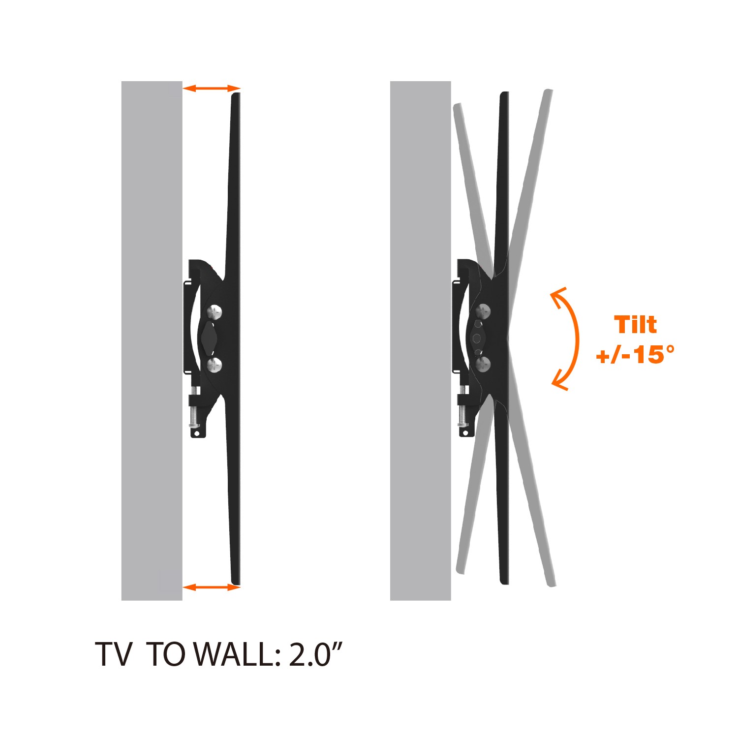 Tilting TV Wall Mount Tilt TV Bracket