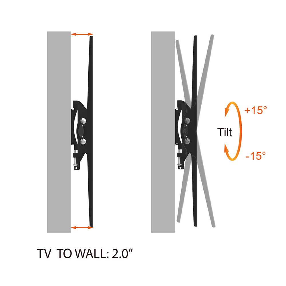 40 Inch TV Wall Bracket with CE Certification