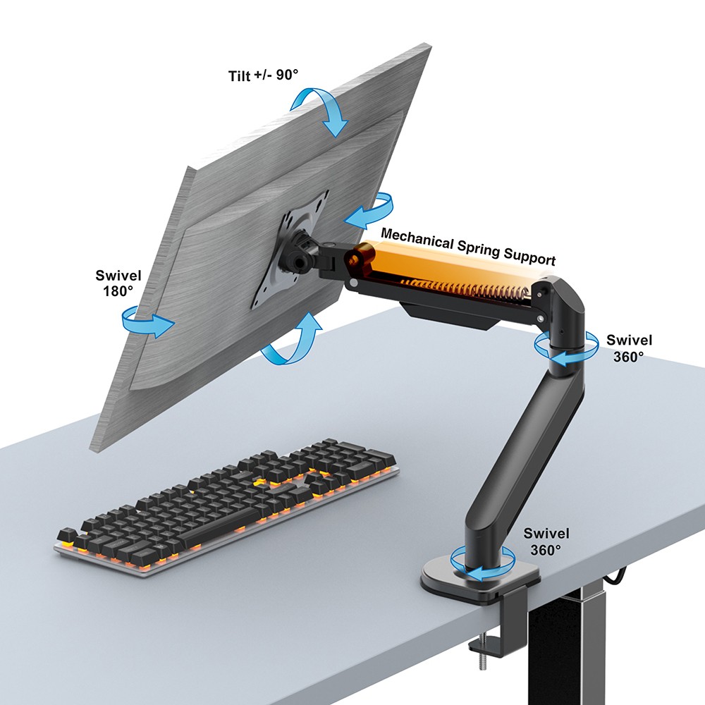 Mechanical Spring Monitor Arm Mount