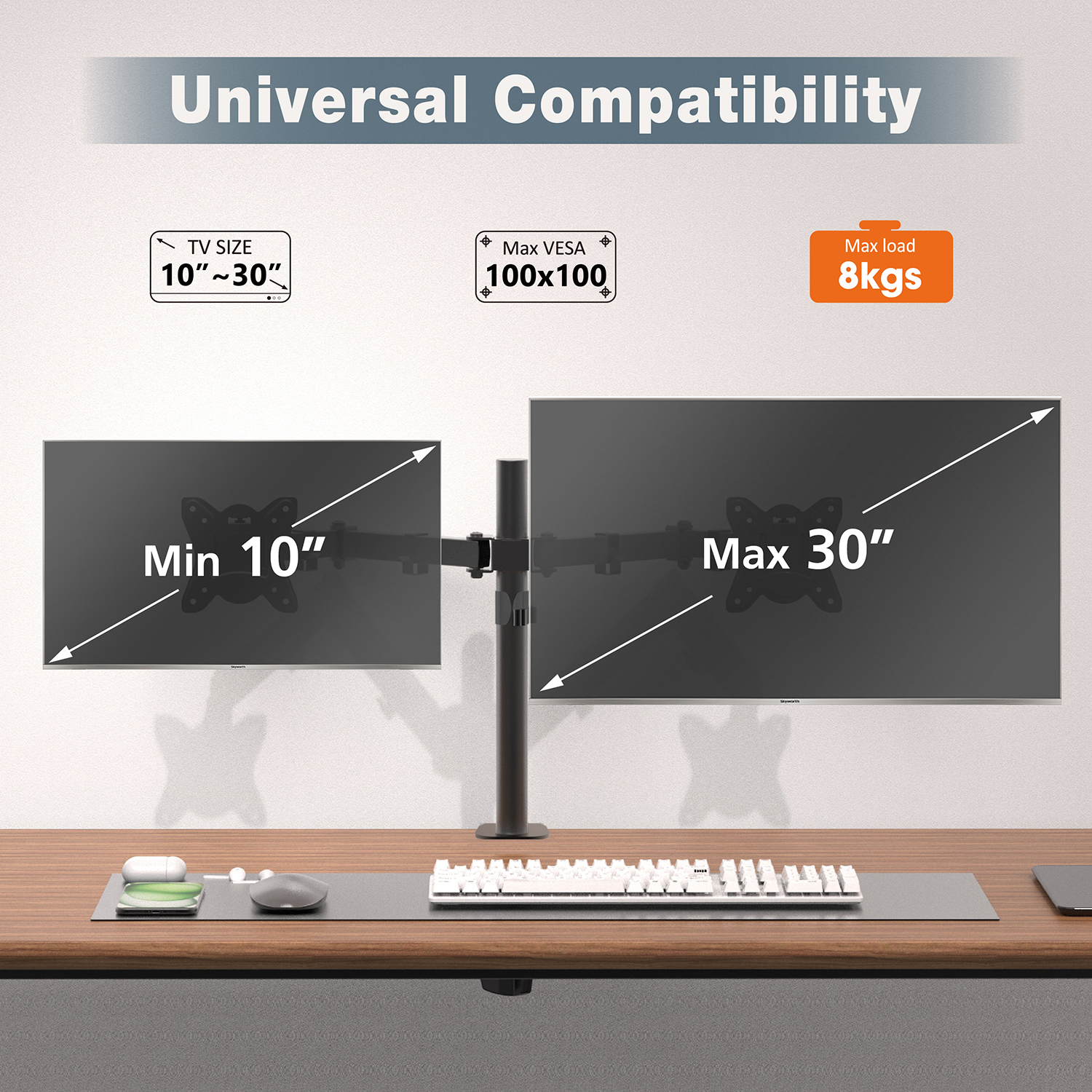 DUAL MONITOR ARMS STAND