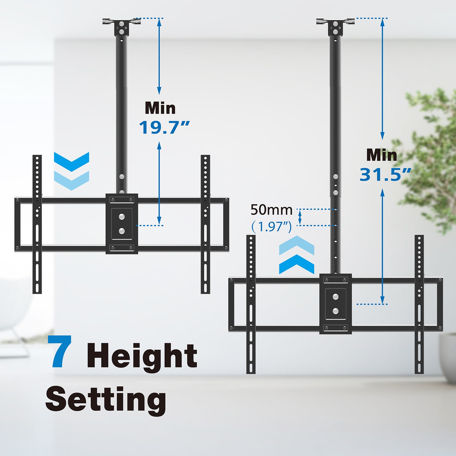 Ceiling TV Mount for Screens Display Bracket