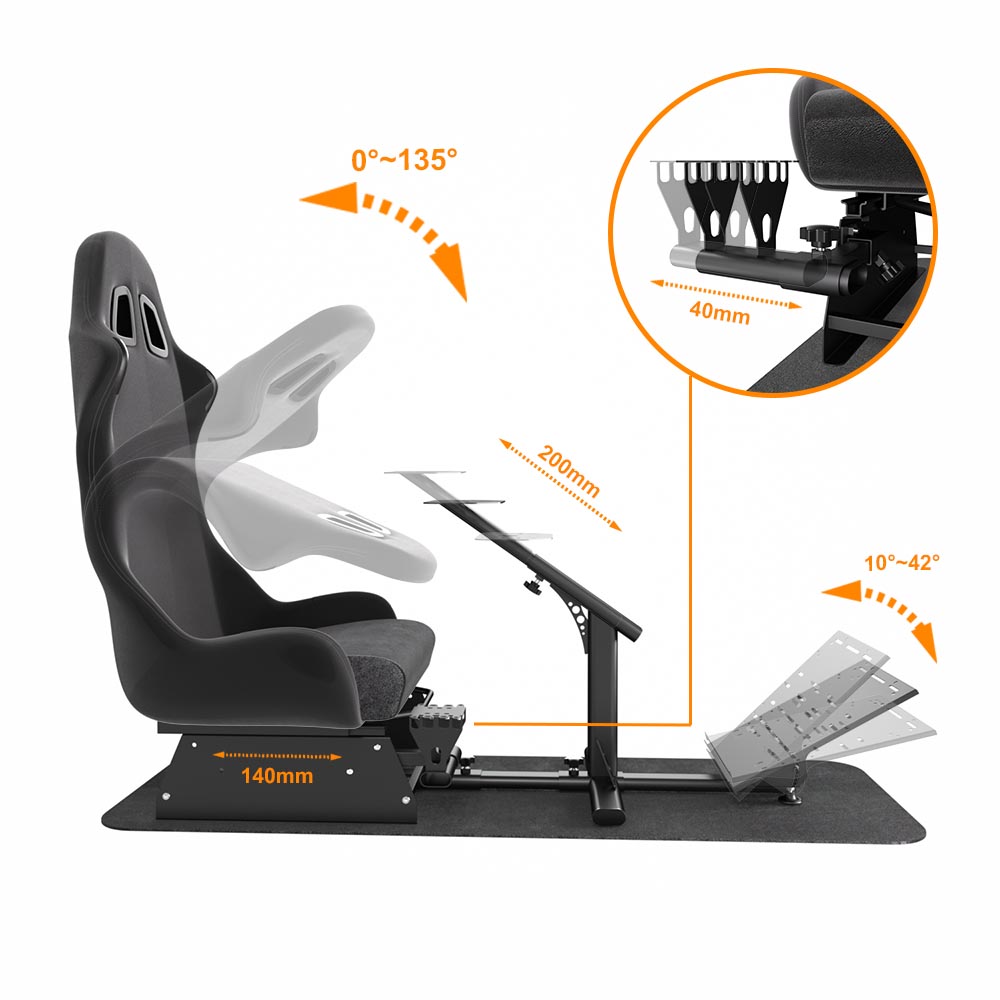 FOLDABLE RACING SIMULATOR COCKPIT