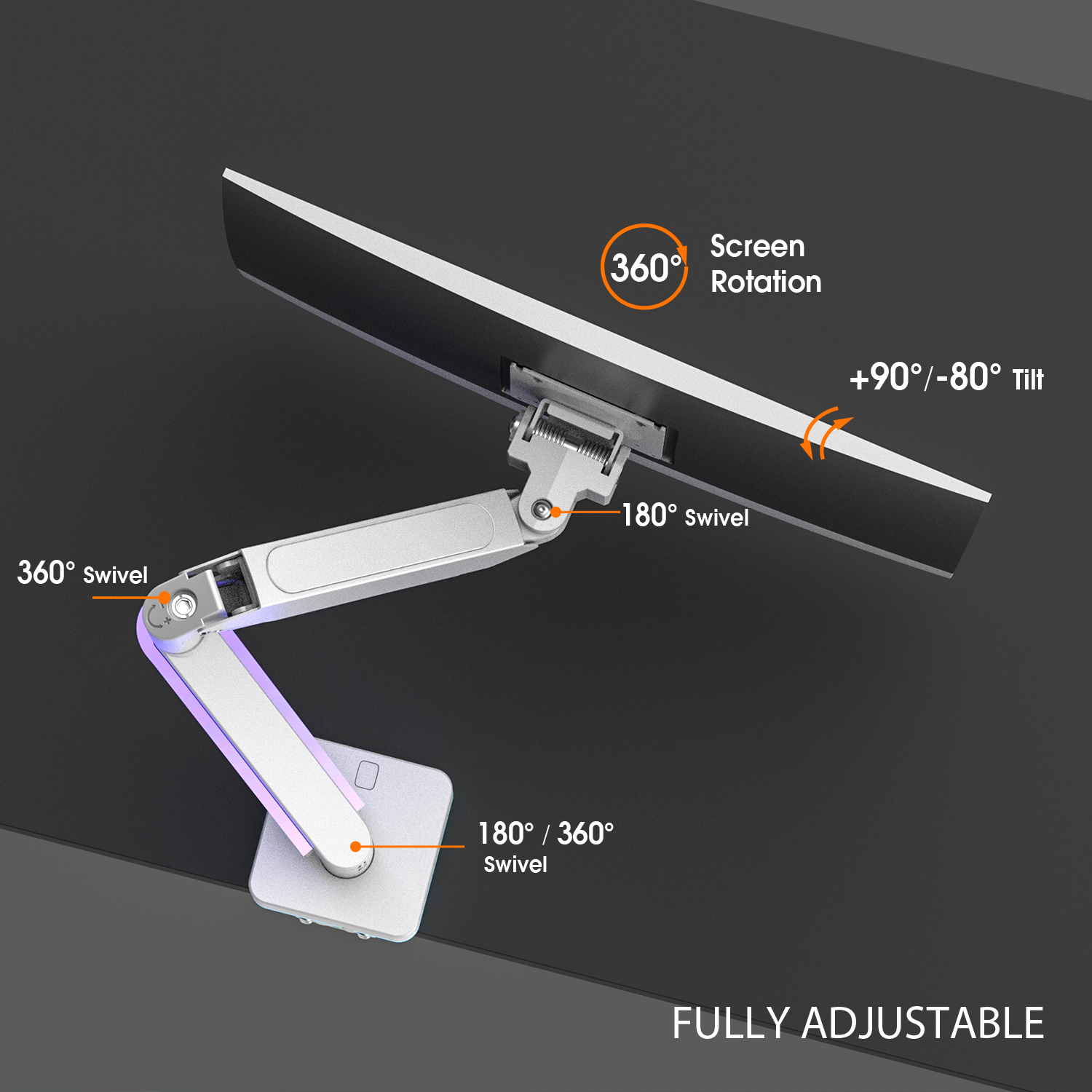 GAMING MONITOR ARM MOUNT