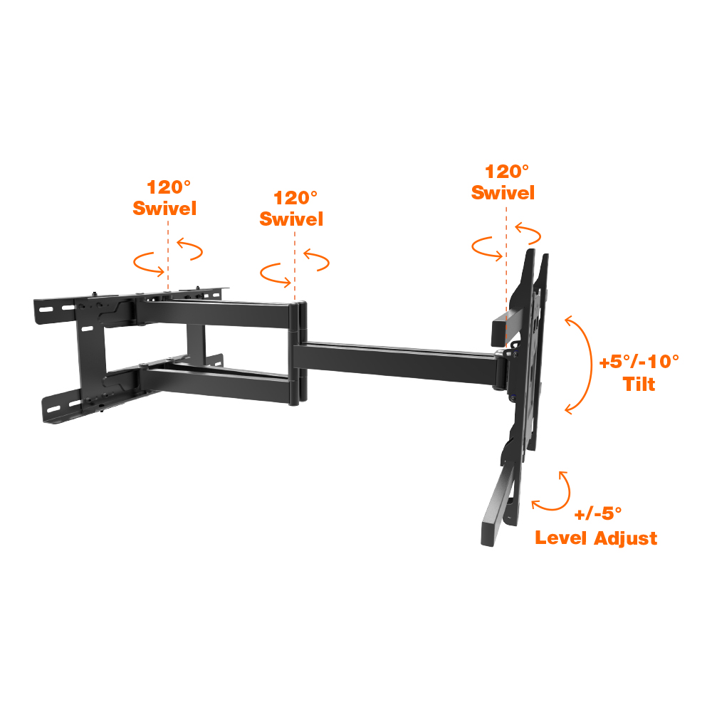 TV Full Motion Tilt & Swivel Television Wall Bracket