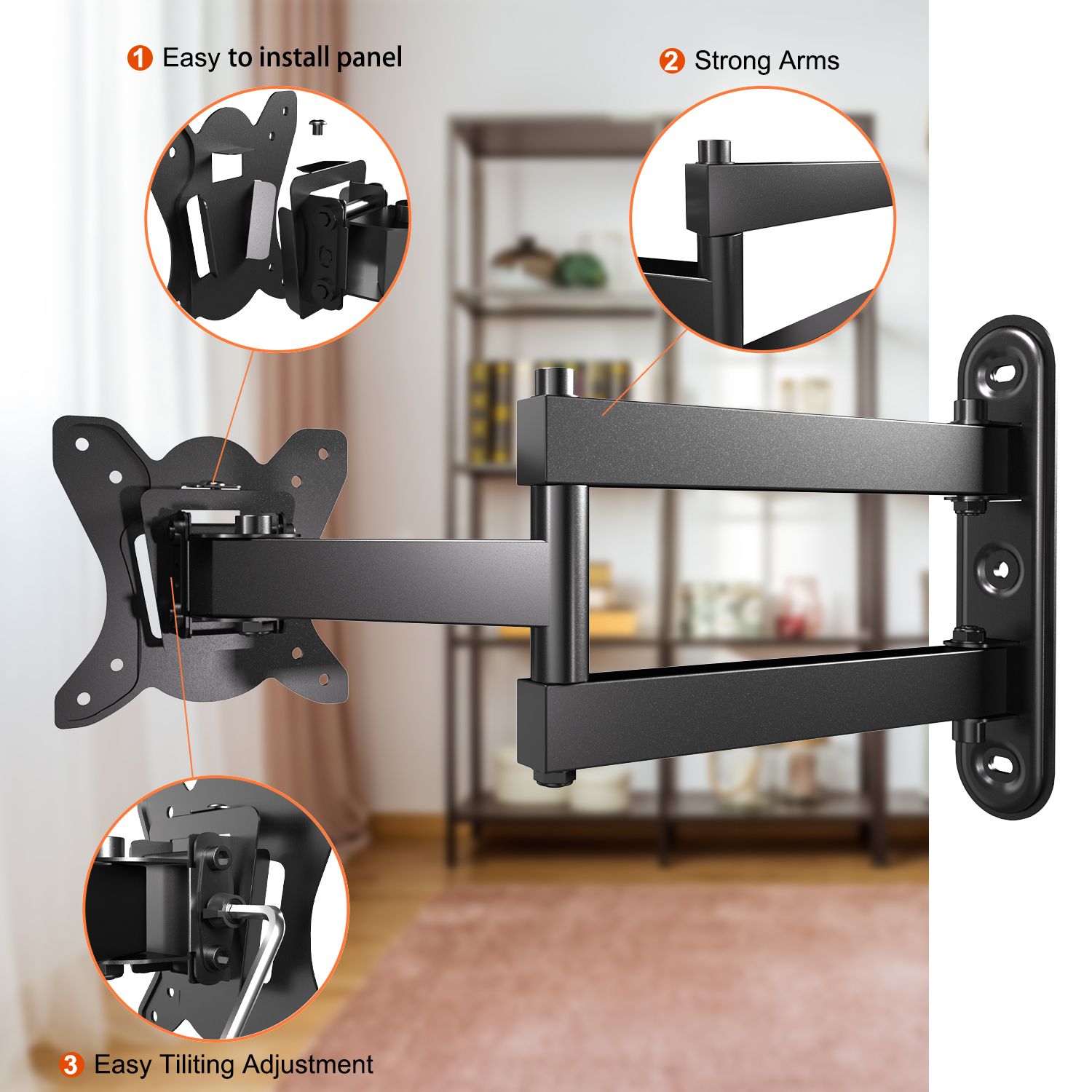 TV Wall Mount Bracket for 10-27 inch TVs