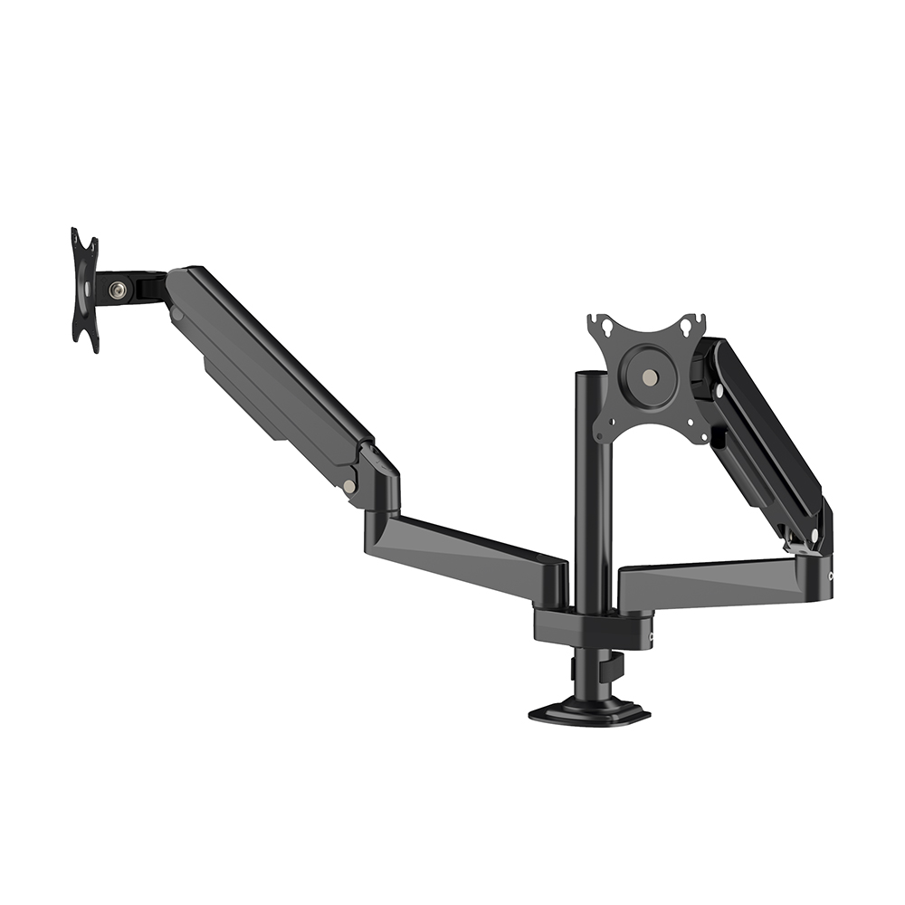 Height Adjustable Dual Monitor Arms Stand Mount