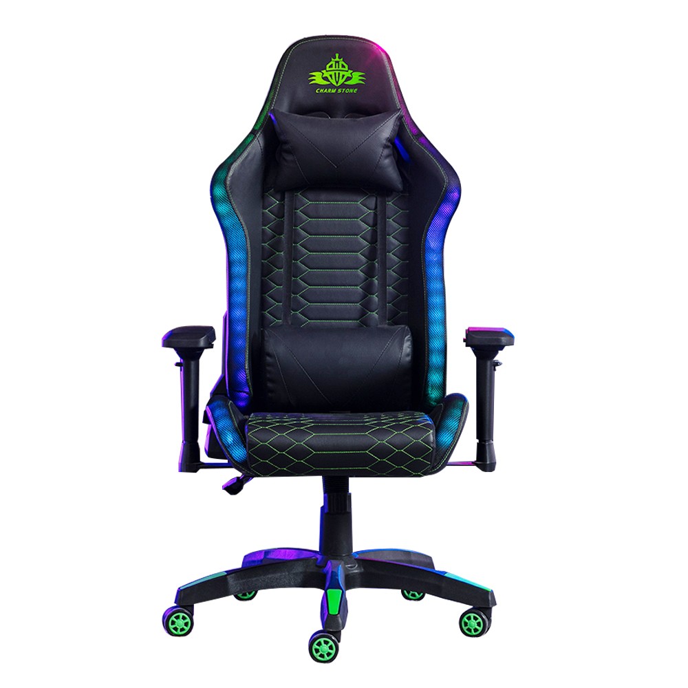 Gaming Chair Ergonomic Leather Chair with RGB Light