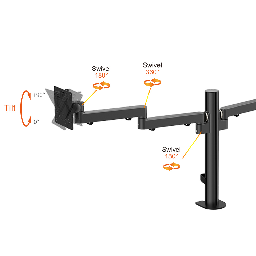 FLEXIBLE DUAL MONITOR ARM STAND