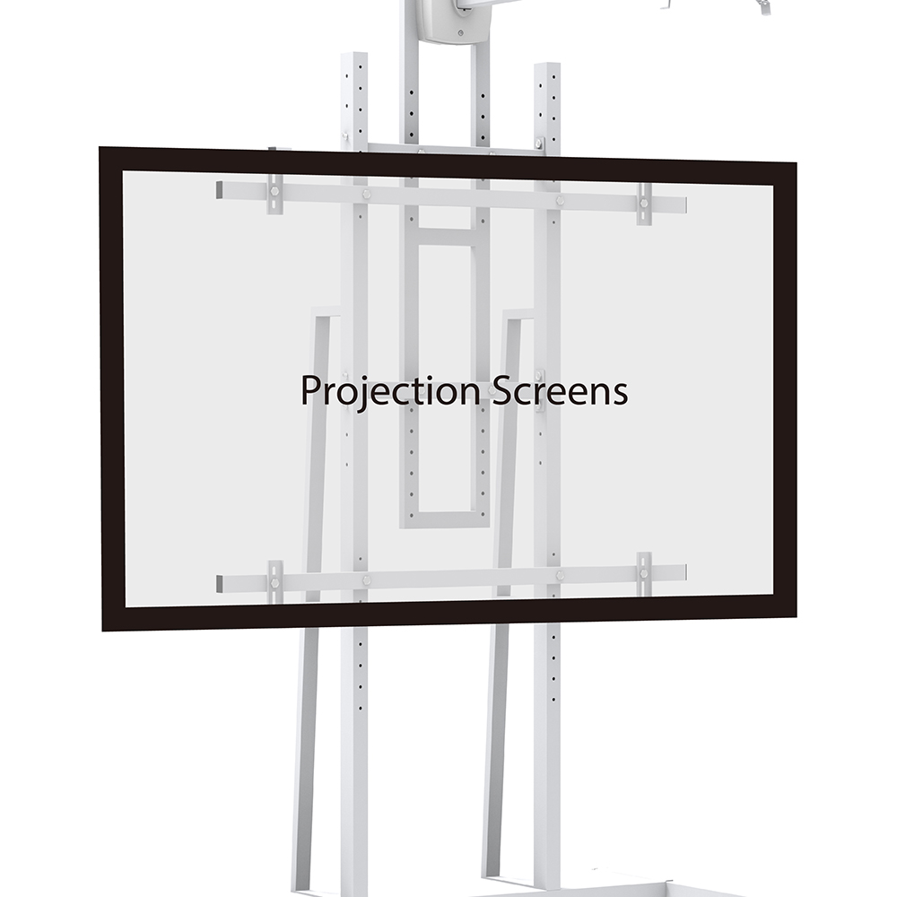 Whiteboard Stand Cart with Projector Mount