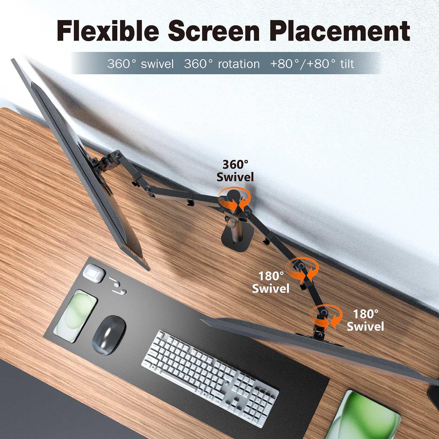 DUAL MONITOR ARMS STAND