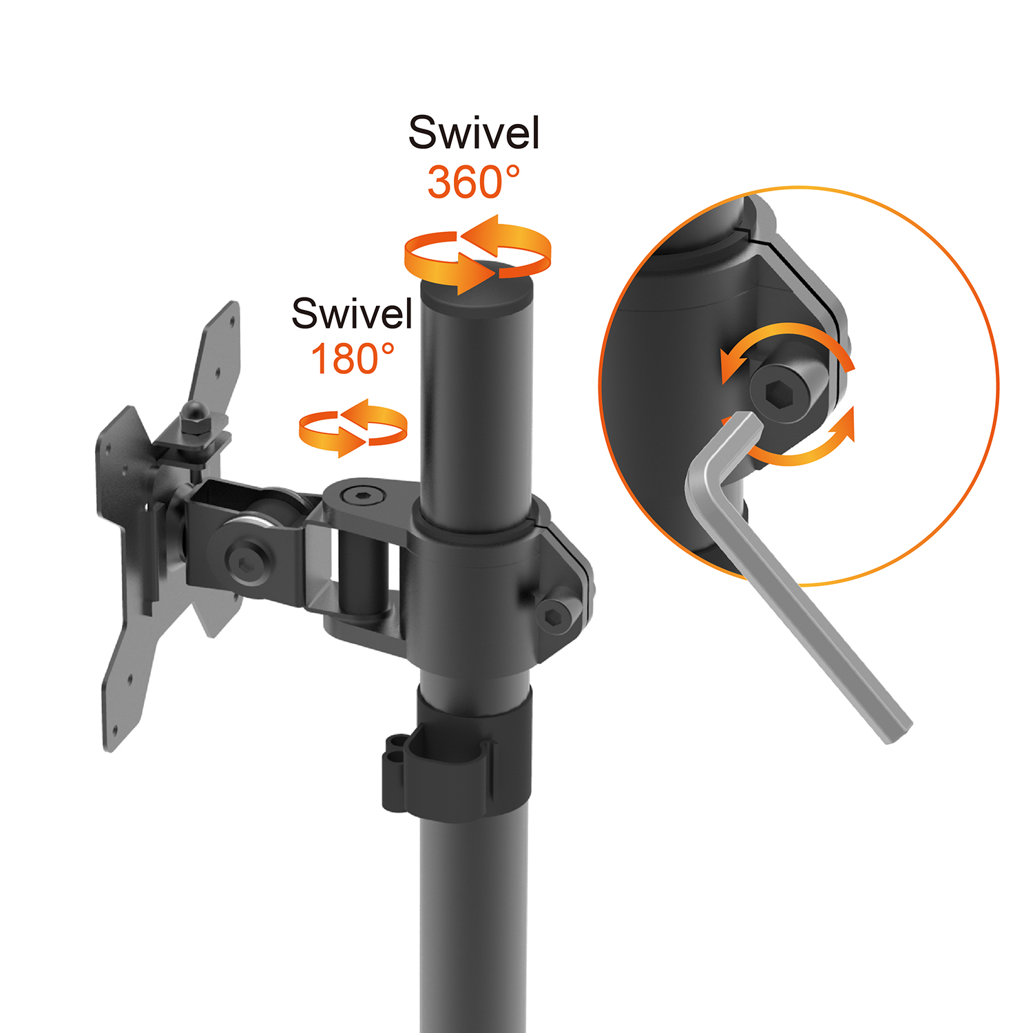 HEIGHT ADJUSTABLE MONITOR STAND