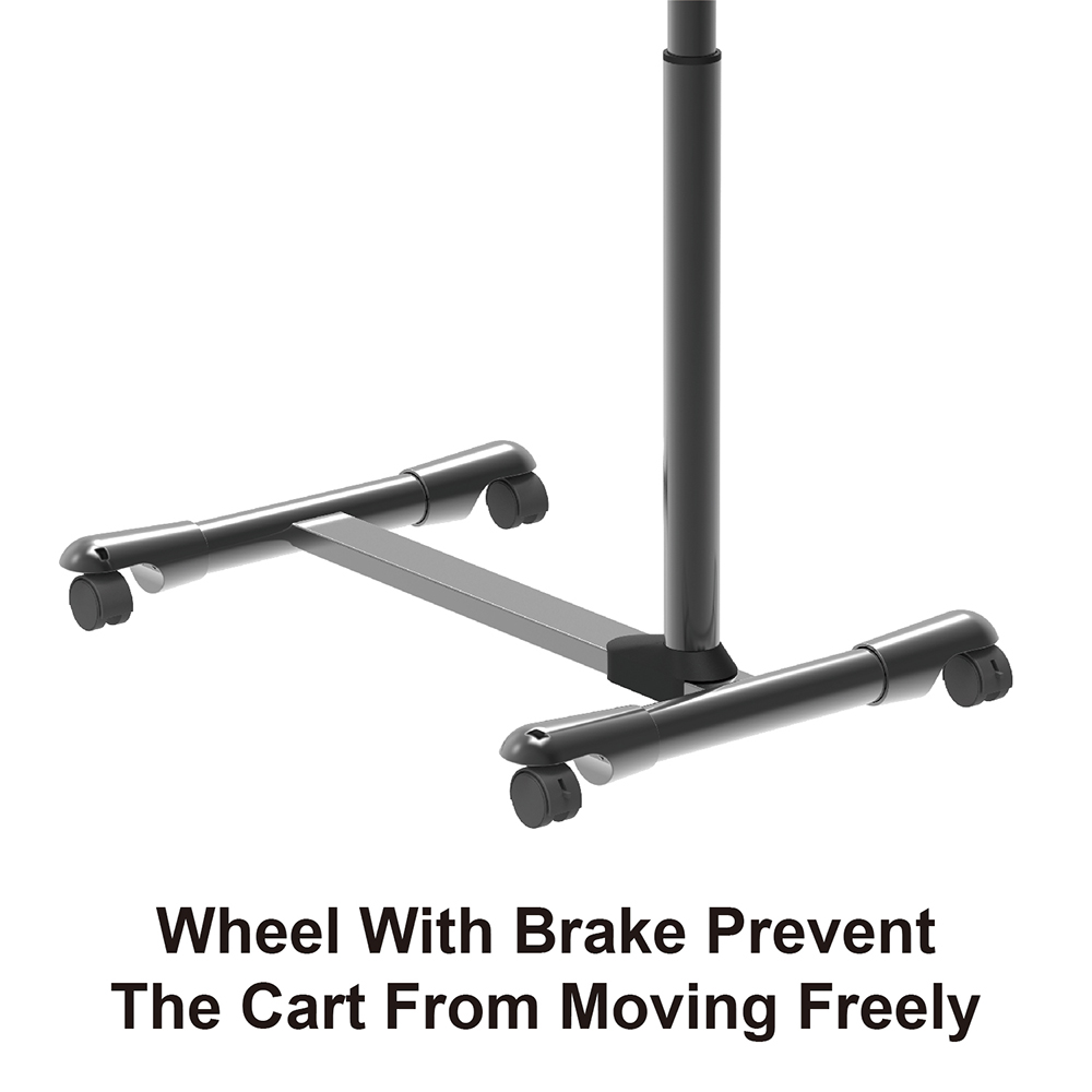 MOBILE LAPTOP DESK CART STAND WITH ADJUSTABLE