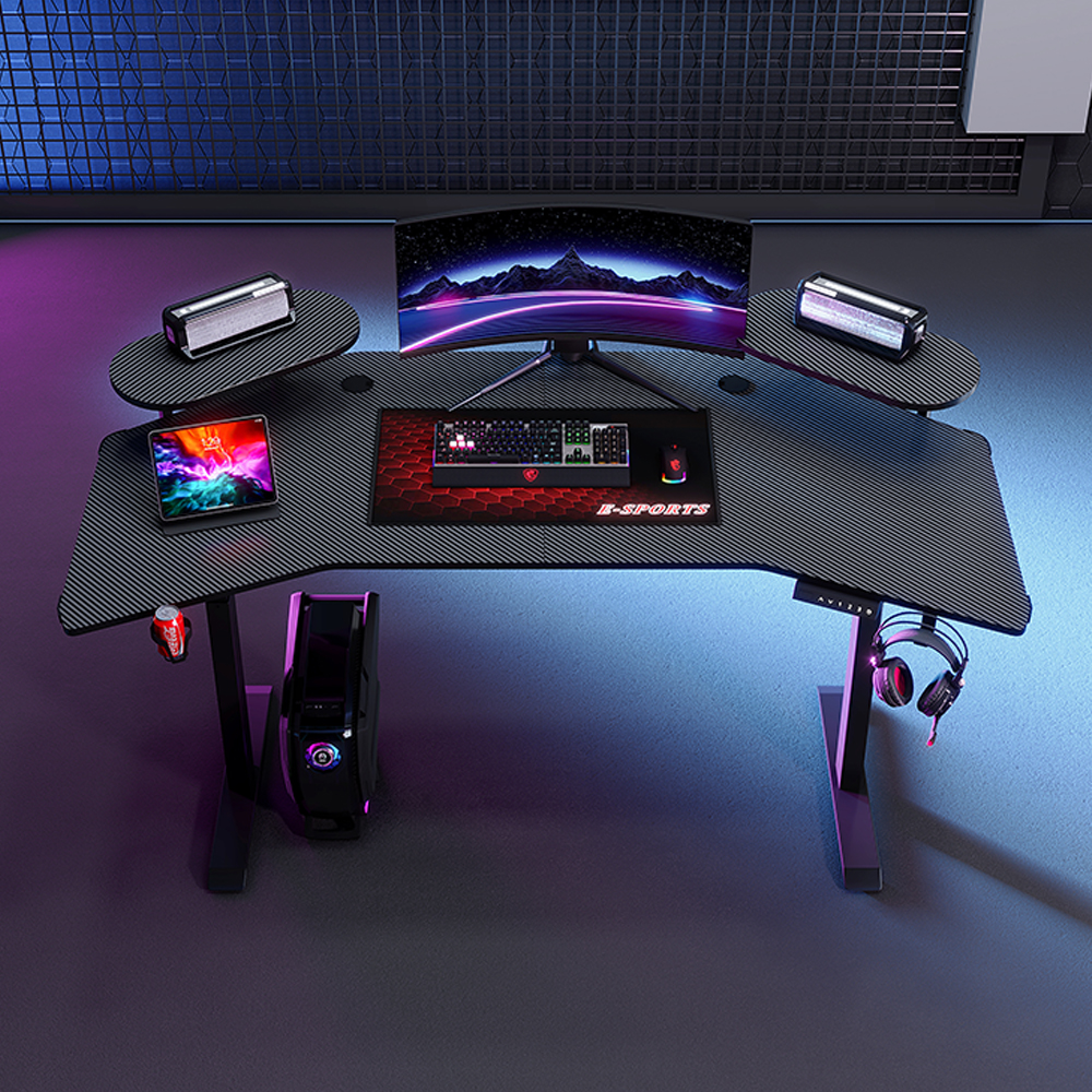 COMPUTER DESK GAMING WITH SHELF