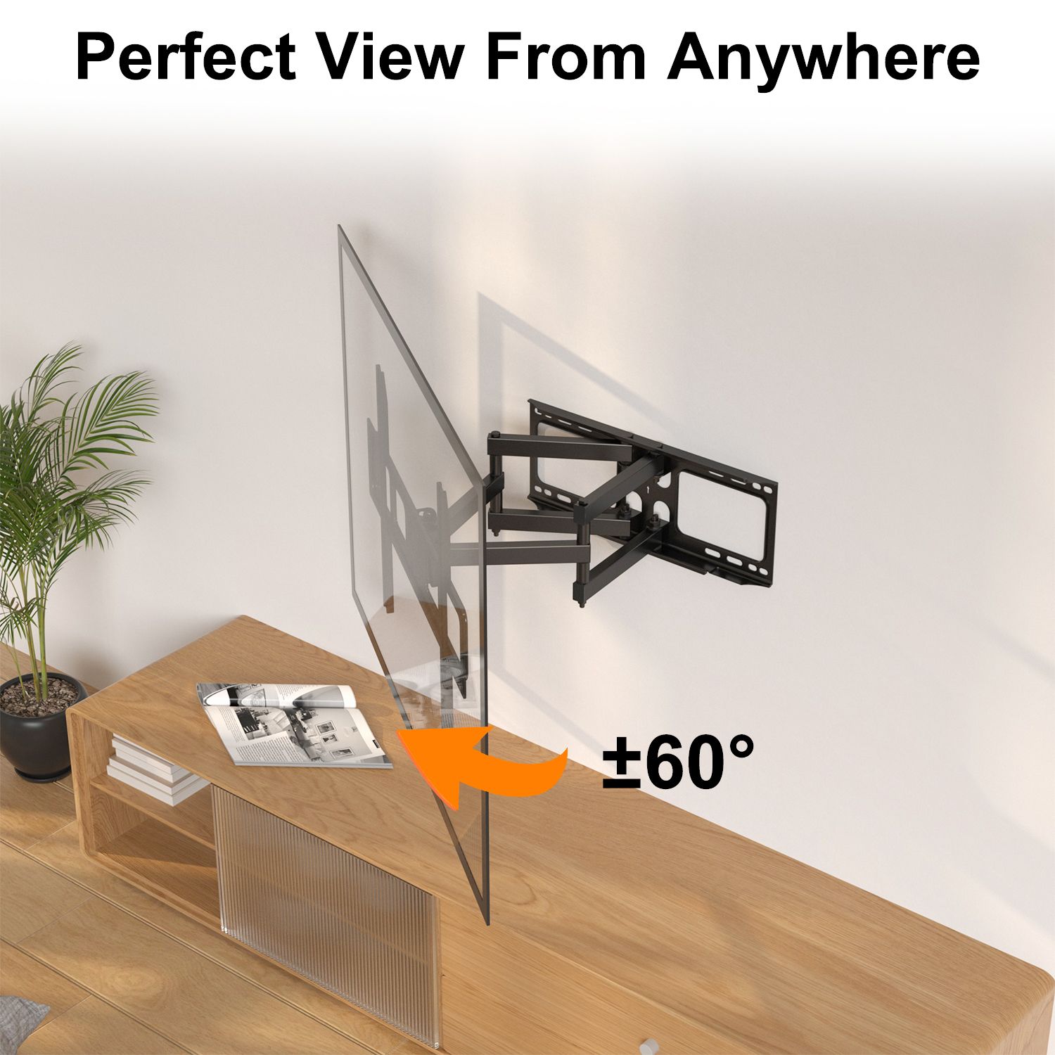 Full Motion TV Monitor Wall Mount