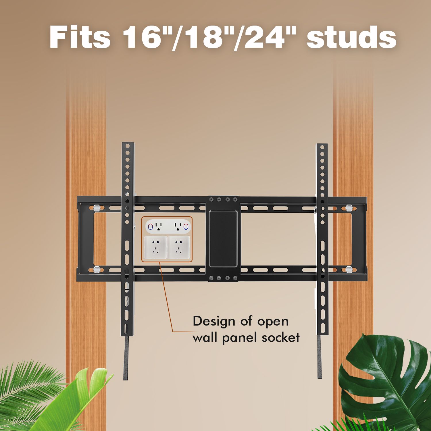 Slim Profile Design Saving Space Tilt TV Mount Bracket