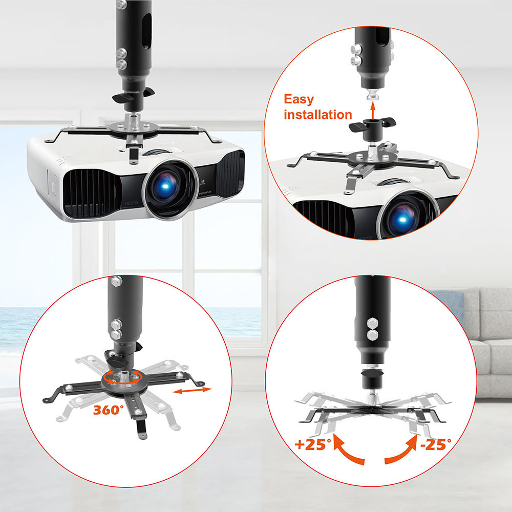 Height Adjustable Projector Ceiling Mount