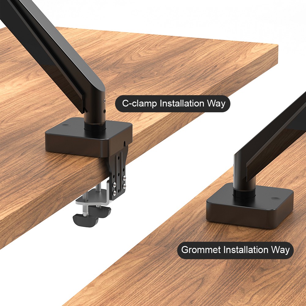 Gas Spring Monitor Arm Mount Bracket