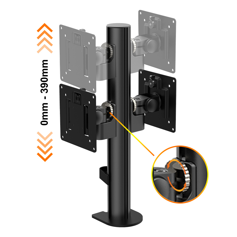 HEIGHT ADJUSTABLE MONITOR STAND FACE TO FACE WORKING FOR OFFICE