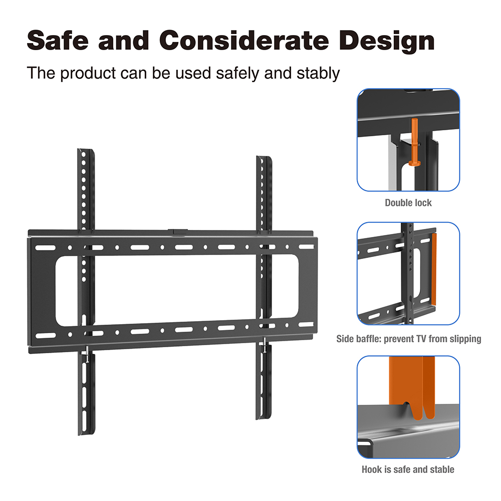 Low Profile Fixed TV Wall Mount