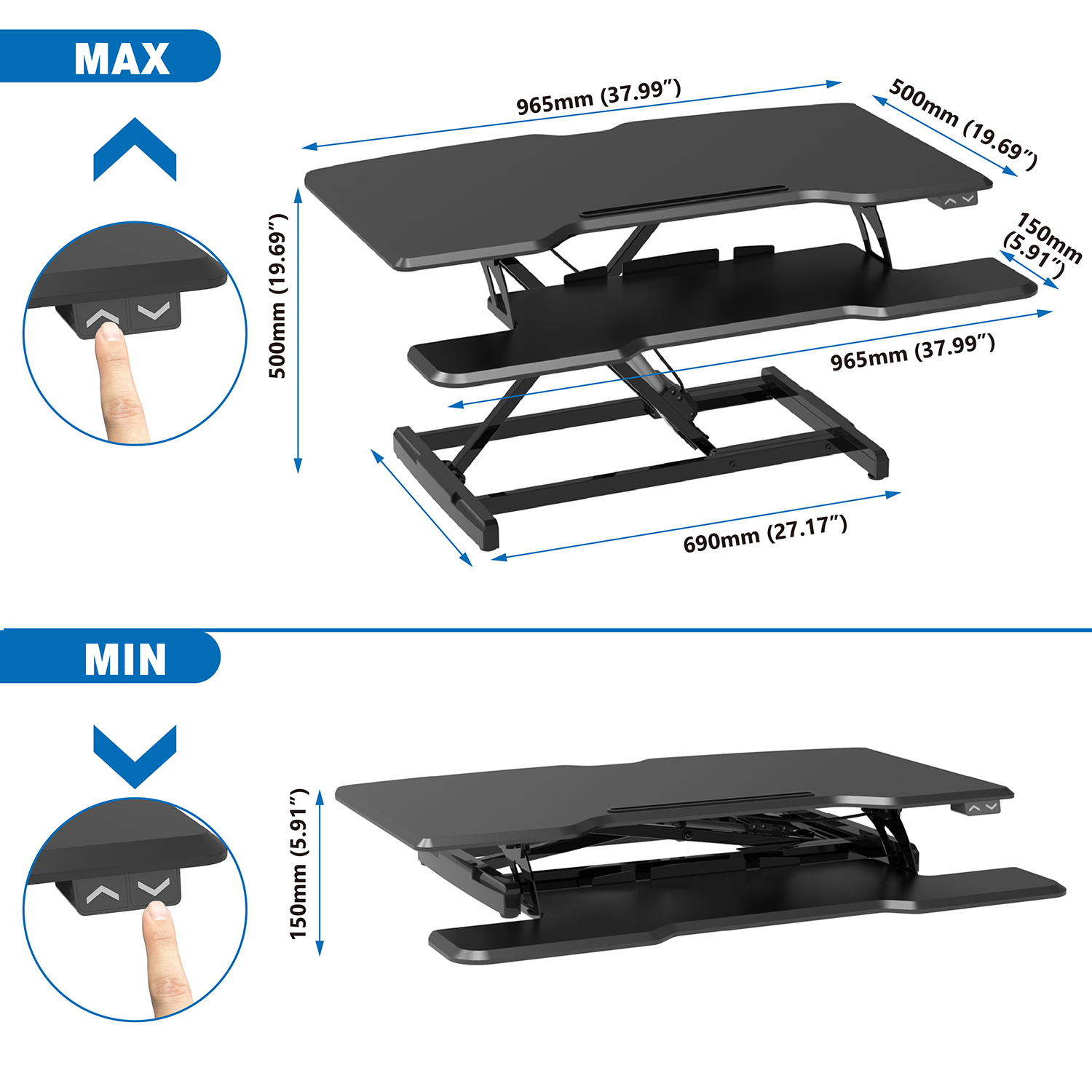 OFFICE MORDEN STANDING DESK CONVERTER